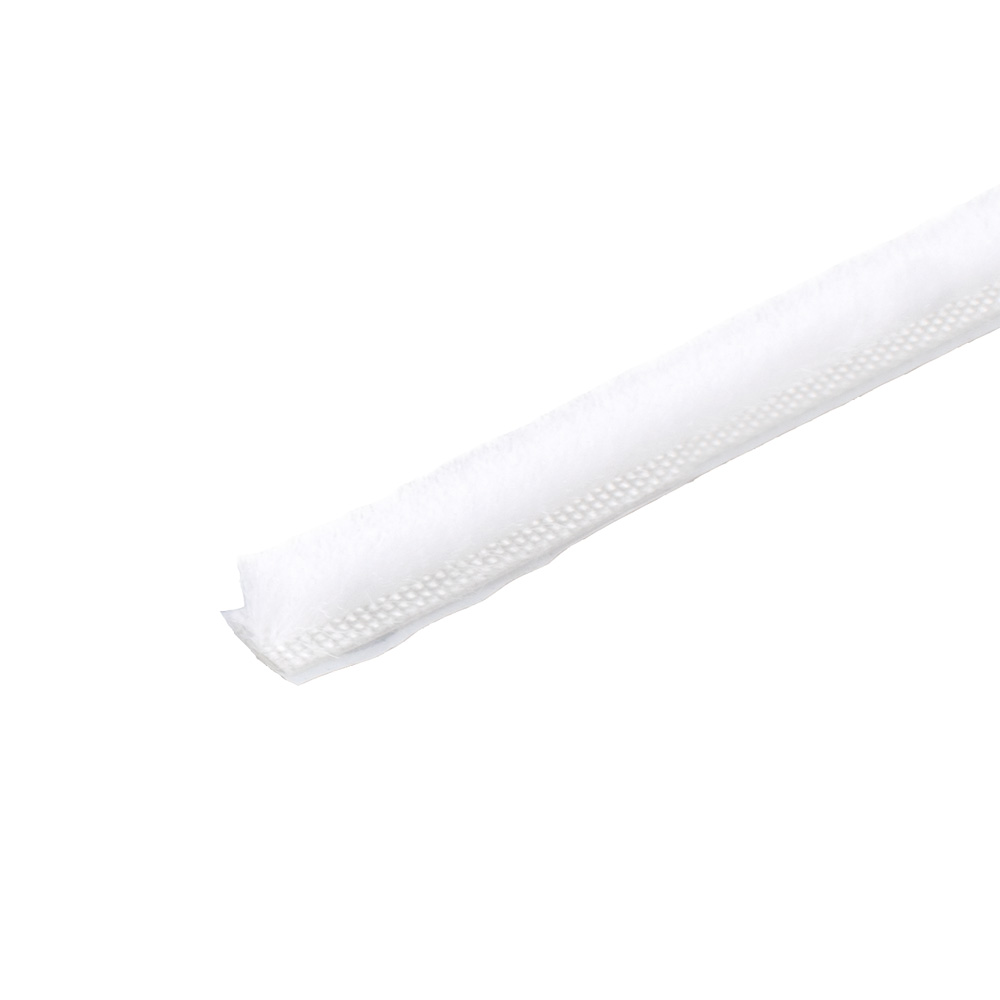 Brush Pile Seal - 6.7mm x 5mm (100m coil) - White (Self Adhesive)